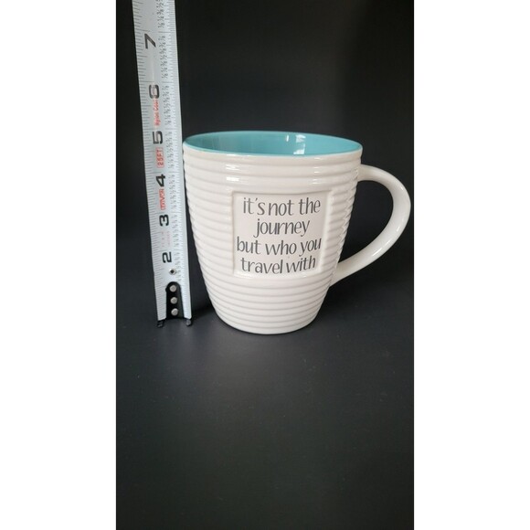 The Old Pottery Company Ceramic Large 22 oz  Coffee Mug "It's not the Journey " - Picture 7 of 8